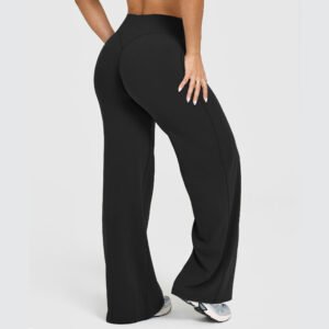 Women's Solid Color Casual Versatile Straight Leg Pants - Image 3