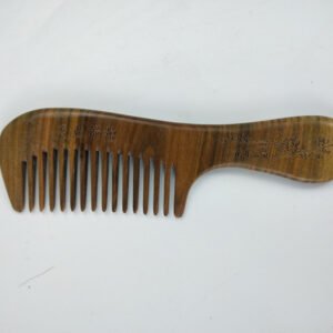 Sandalwood Comb Wooden Hair Comb Green Sandalwood Meridian Wooden Comb - Image 3
