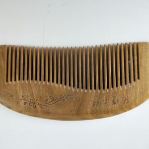 Sandalwood Comb Wooden Hair Comb Green Sandalwood Meridian Wooden Comb - Image 5