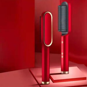 New 2 In 1 Hair Straightener Hot Comb Negative Ion Curling Tong Dual-purpose Electric Hair Brush - Image 8