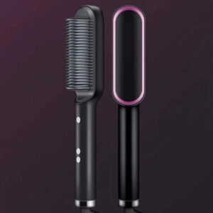 New 2 In 1 Hair Straightener Hot Comb Negative Ion Curling Tong Dual-purpose Electric Hair Brush - Image 7