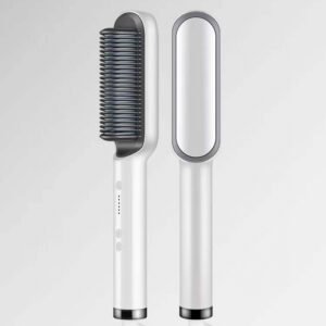 New 2 In 1 Hair Straightener Hot Comb Negative Ion Curling Tong Dual-purpose Electric Hair Brush - Image 9