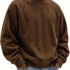 Mens Fashionable Simple And Relaxed Fit Sweatshirt - Image 8