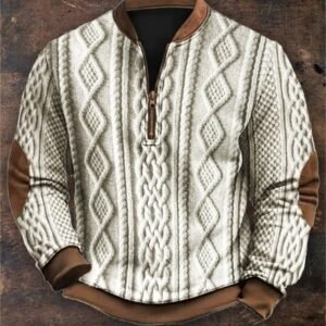 Mens 3D Digital Print Fashion Zip Up Hoodie For Spring And Autumn - Image 7
