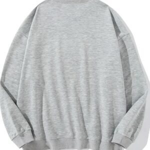 Mens Casual Loose Oversized Sweatshirt For FallWinter - Image 3