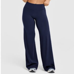 Loose Straight-leg Yoga Pants That Create A Slimming High-waisted Look - Image 6