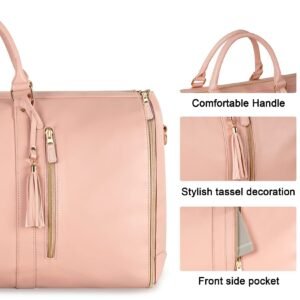 Large Capacity Travel Duffle Bag Women's Handbag Folding Suit Bag Waterproof Clothes Totes - Image 5