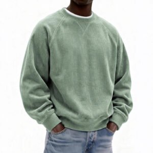 Mens Fashionable Simple And Relaxed Fit Sweatshirt - Image 5