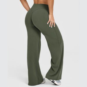 Women's Solid Color Casual Versatile Straight Leg Pants - Image 6