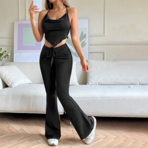 Stylish High-waisted Flared Pants - Image 6