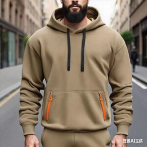New Fallwinter Mens Fleece-lined Hoodie