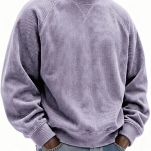 Mens Fashionable Simple And Relaxed Fit Sweatshirt - Image 9