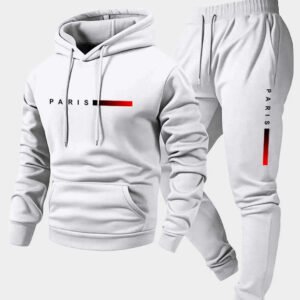 Letter-print Relaxed-fit Hoodie And Long-sleeve Pants Set - Image 3