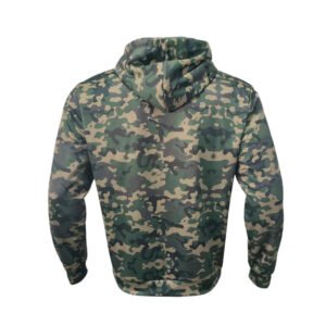 Mens Hooded Camo Jacket Cardigan Sweatshirt Casual Top - Image 3