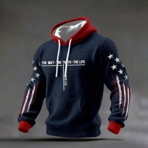 3D Digital-print Mens Corn-stitch Hoodie For A Trendy Street Style