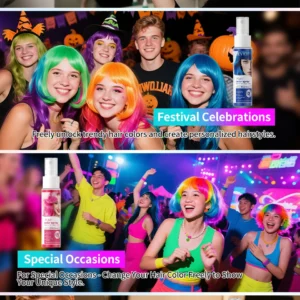 Temporary Hair Color Spray One-Time Hair Dyeing Instant Hair Salon Multi Color Hair Dye Makeup Chalk Washable DIY Party Styling - Image 35