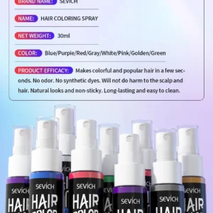 Temporary Hair Color Spray One-Time Hair Dyeing Instant Hair Salon Multi Color Hair Dye Makeup Chalk Washable DIY Party Styling - Image 26