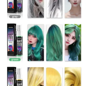 Temporary Hair Color Spray One-Time Hair Dyeing Instant Hair Salon Multi Color Hair Dye Makeup Chalk Washable DIY Party Styling - Image 24