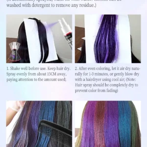 Temporary Hair Color Spray One-Time Hair Dyeing Instant Hair Salon Multi Color Hair Dye Makeup Chalk Washable DIY Party Styling - Image 25