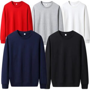 Mens Casual Hoodie Solid-color Sweatshirt Fashionable