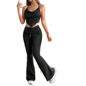 Stylish High-waisted Flared Pants