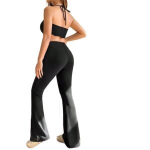 Stylish High-waisted Flared Pants
