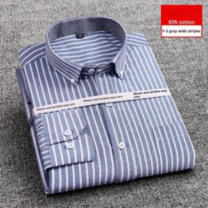 Men's Purified Cotton Long Sleeve Shirt Anti-wrinkle Heartless Slim Fit - Image 6