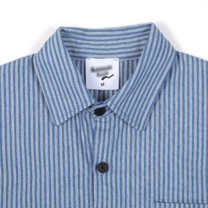 Men’s Loose-Fit Striped Casual Shirt - Image 10