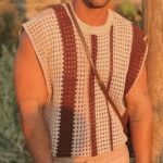 Men's Striped Knitted T-shirt