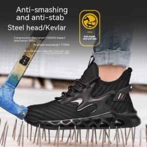 Anti Smashing And Anti Piercing Steel Toe Safety Shoes - Image 7