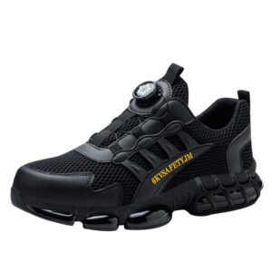 Men's Wear-resistant Workwear Breathable Fly Woven Shoes - Image 3