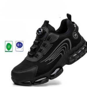 Men's Wear-resistant Workwear Breathable Fly Woven Shoes - Image 7