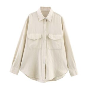 Linen Blend Casual Shorts side view