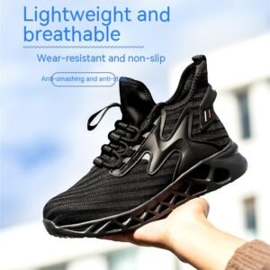 Anti Smashing And Anti Piercing Steel Toe Safety Shoes - Image 4
