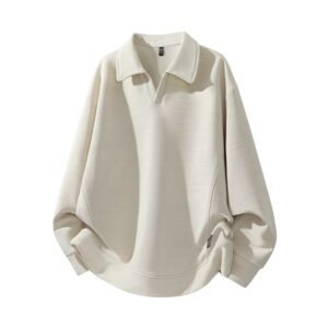 Mens Casual Long-Sleeve Lapel Top For Autumn And Winter - Image 3