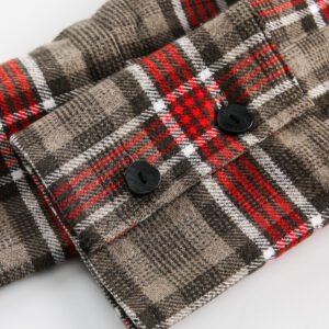 Mens Retro American-Style Plaid Loose-Fit Long-Sleeve Shirt - Image 4