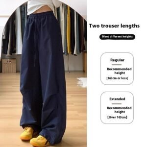 Loose Straight Casual Quick-drying Sports Pants Embroidered Wide-leg Pants - Image 6