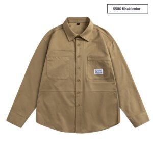 Mens Loose-fit Trendy Versatile Casual Shirt - Image 7