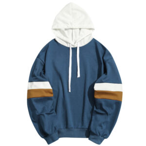 Loose fit Varsity-Style Hooded Sweatshirt