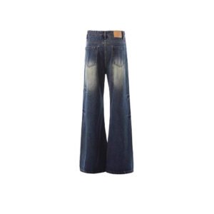 Women's Vintage Washed Flared Jeans - Image 4