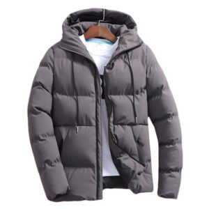 Men’s Hooded Puffer Jacket – Cotton-Padded Winter Coat - Image 4