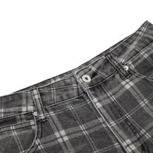 Women’s Vintage Plaid Wide-Leg Pants - Image 3