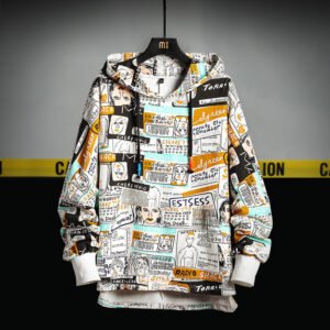 Men's Graphic Print Streetwear Hoodie - Image 3