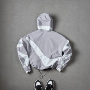 Men’s Hooded Patchwork Jacket - Image 4