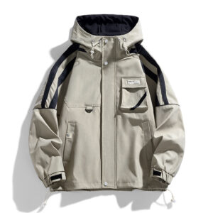 Men's Relaxed Fit Hooded Streetwear Jacket - Image 5