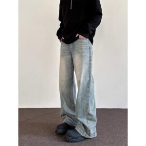 Men's Retro Baggy Straight-Leg Pants - Image 3