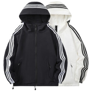 Men's Loose Fit Casual Hooded Jacket - Image 3