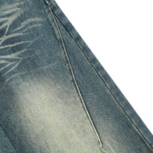 Men's Washed Loose-Fit Jeans - Image 4