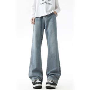 Mens Casual Vintage straight Jeans - Image 7
