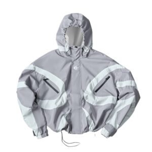Men’s Hooded Patchwork Jacket